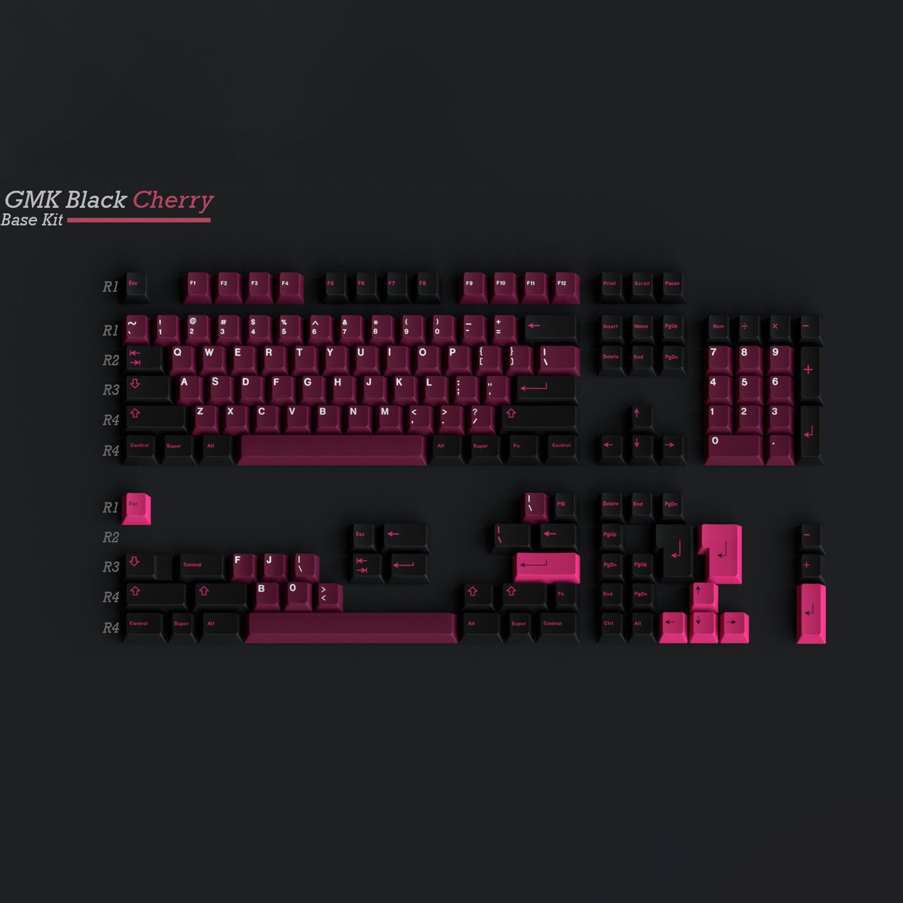 GMK CYL Black Cherry