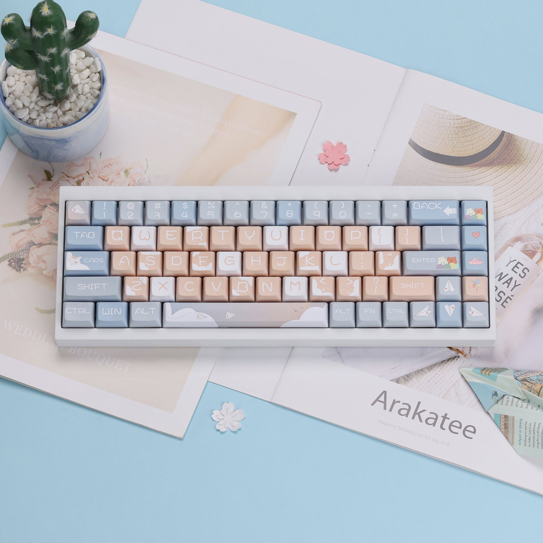 Paper Airplane XDA Profile Keycaps Set