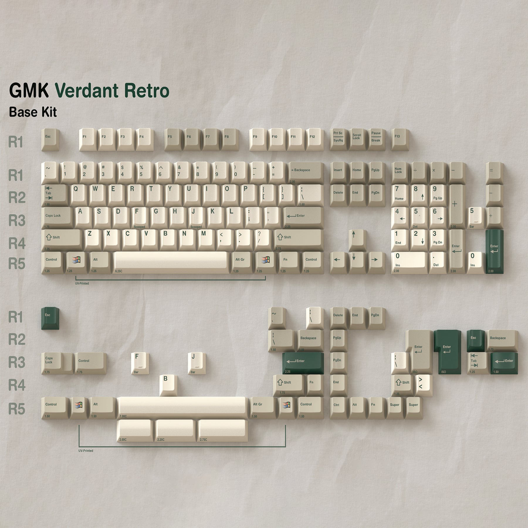 GMK Verdant Retro