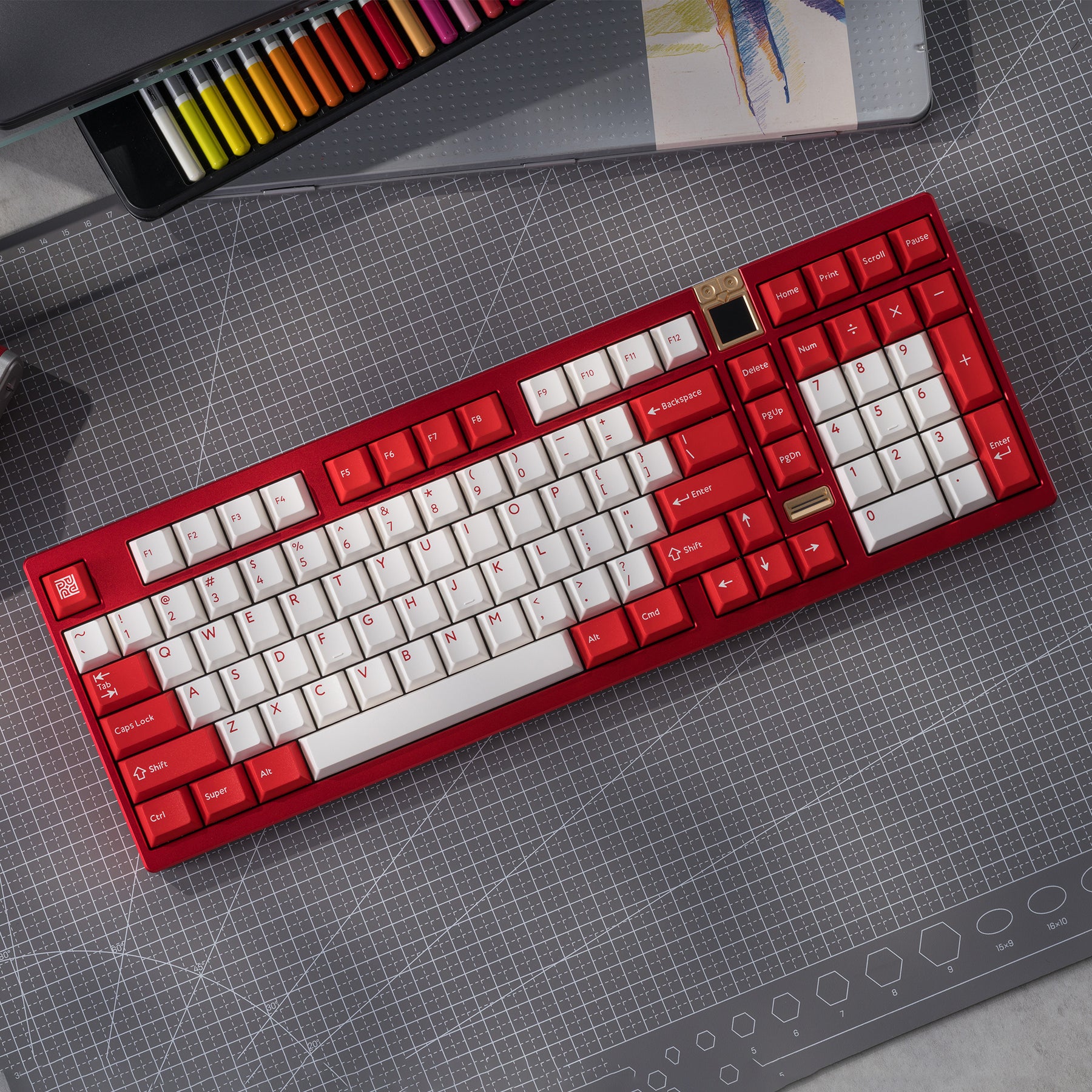 Ready to use Athena 1800 Anodized red with PBTfans Target