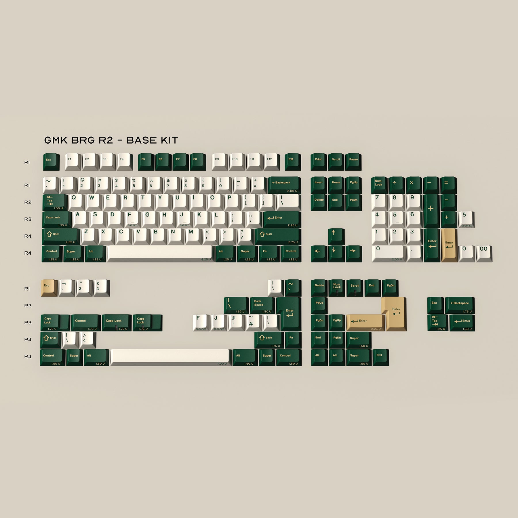 GMK British Racing Green R2