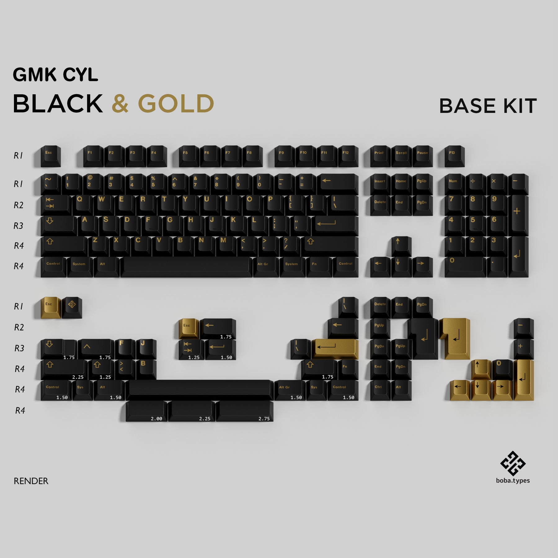 GMK Black & Gold