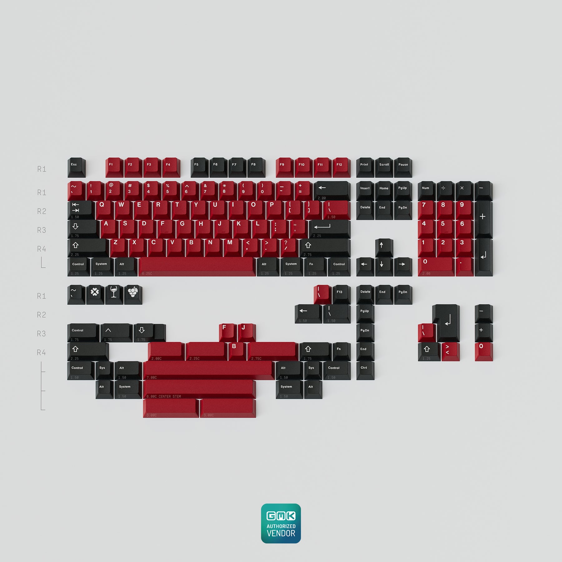 GMK CYL Burgundy